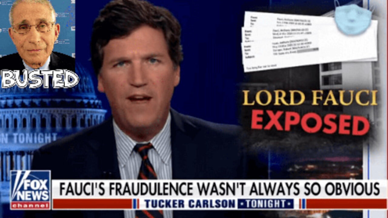 DR FAUCI FINALLY EXPOSED -- TUCKER CARLSON LIFTS THE LID ON THE EMAILS SHARE THIS NOW