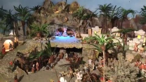 West Palm Beach family builds massive nativity scene inside home