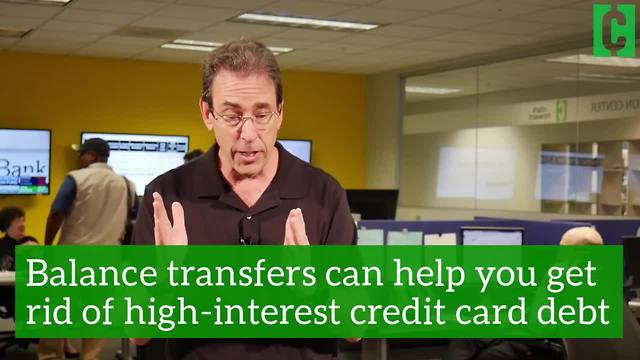 Balance transfers can help you get rid of high-interest credit card debt