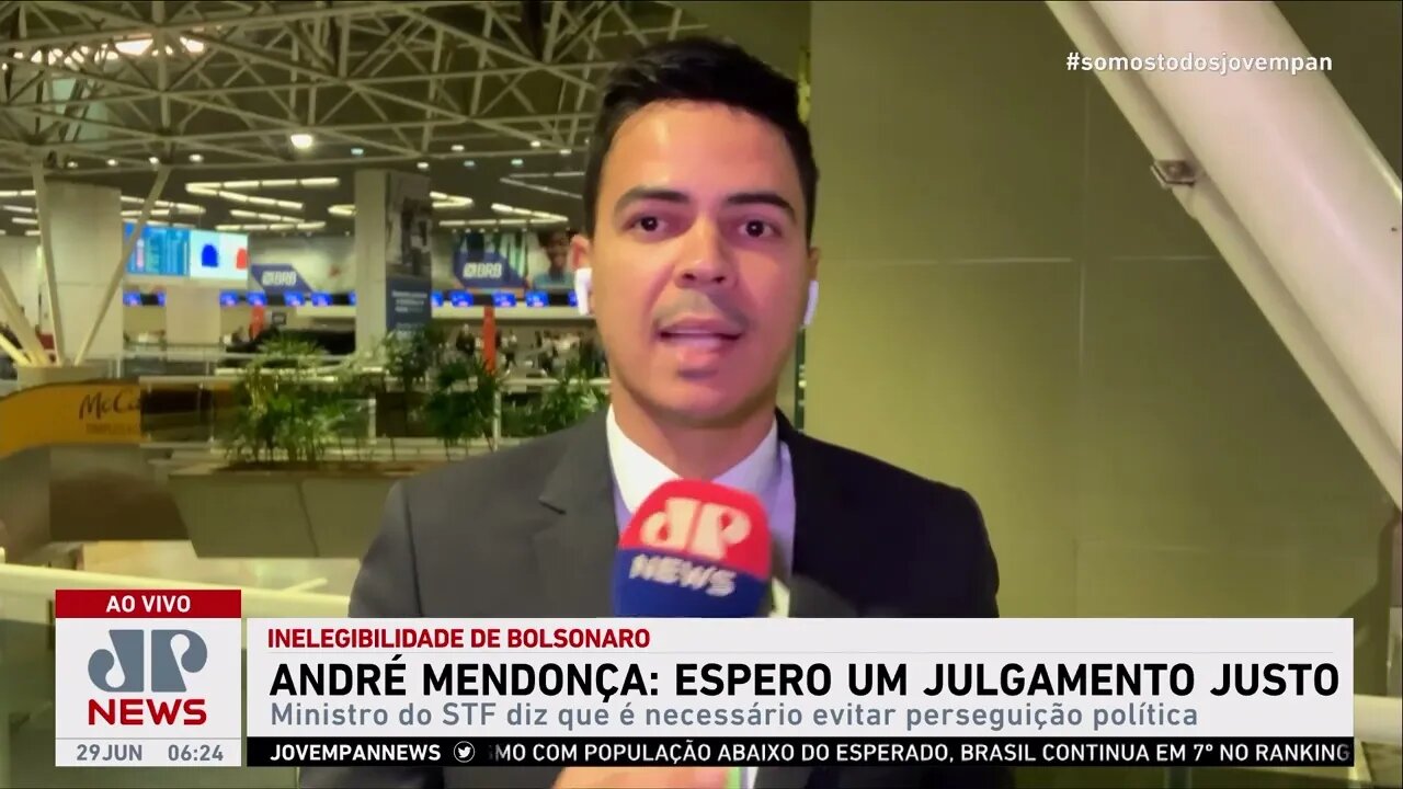 “Espero um julgamento justo”, diz André Mendonça sobre julgamento de Bolsonaro no TSE