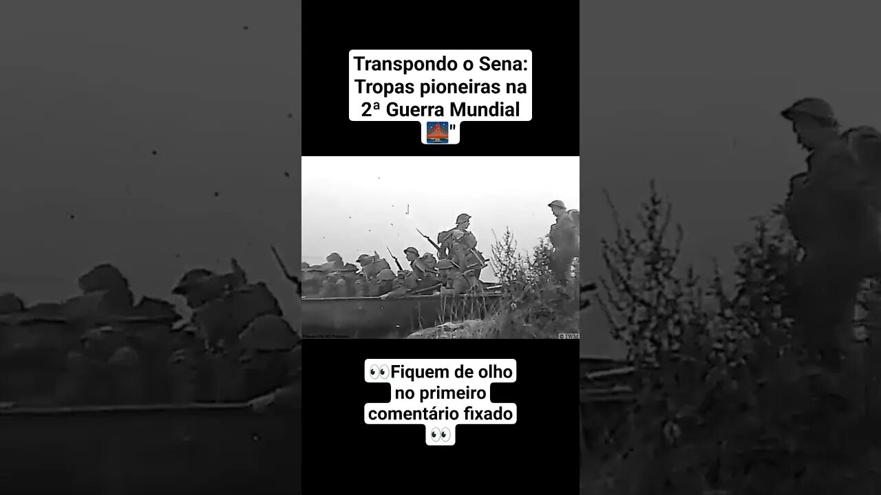 Transpondo o Sena: Tropas pioneiras na 2ยช Guerra Mundial ๐" #war #guerra #ww2