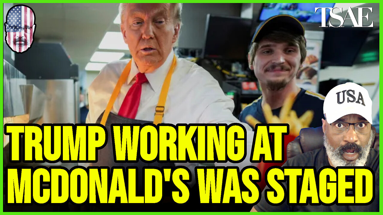 TRUMP WORKING AT MCDONALD'S WAS STAGED