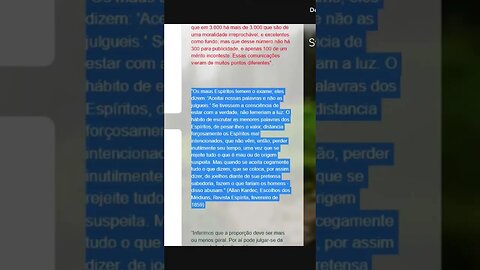 Os maus espíritos temem o exame...