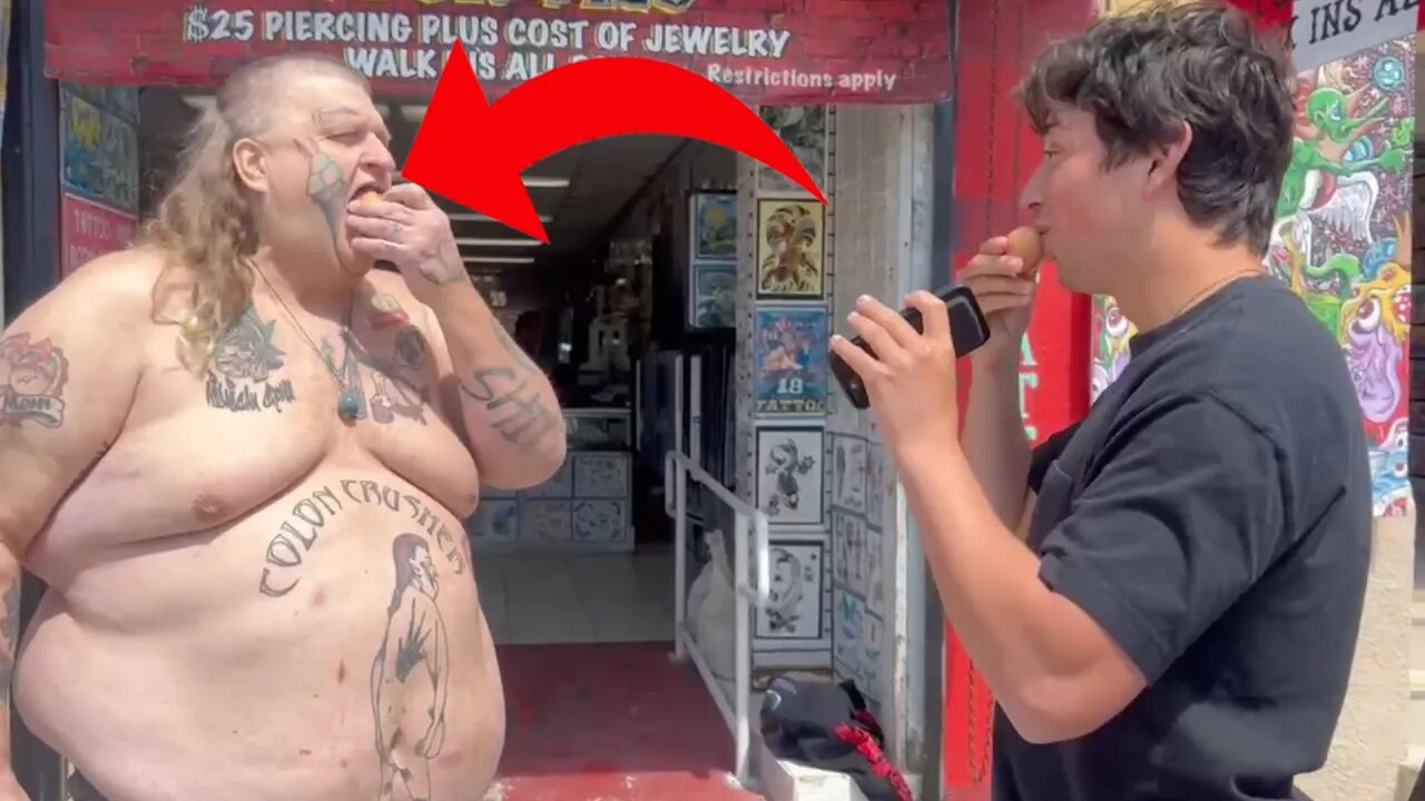 Giving Celebrities Raw Eggs on Venice Boardwalk