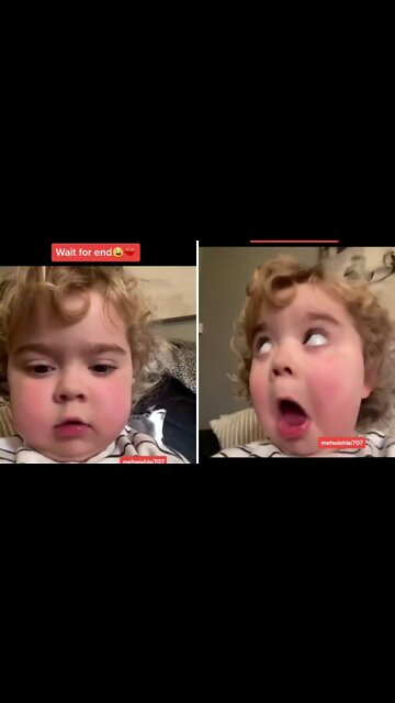 Little boy performing song in excellent funny style