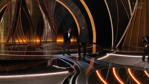 WILL SMITH VS CHRIS ROCK FOOTAGE AS SHOWN