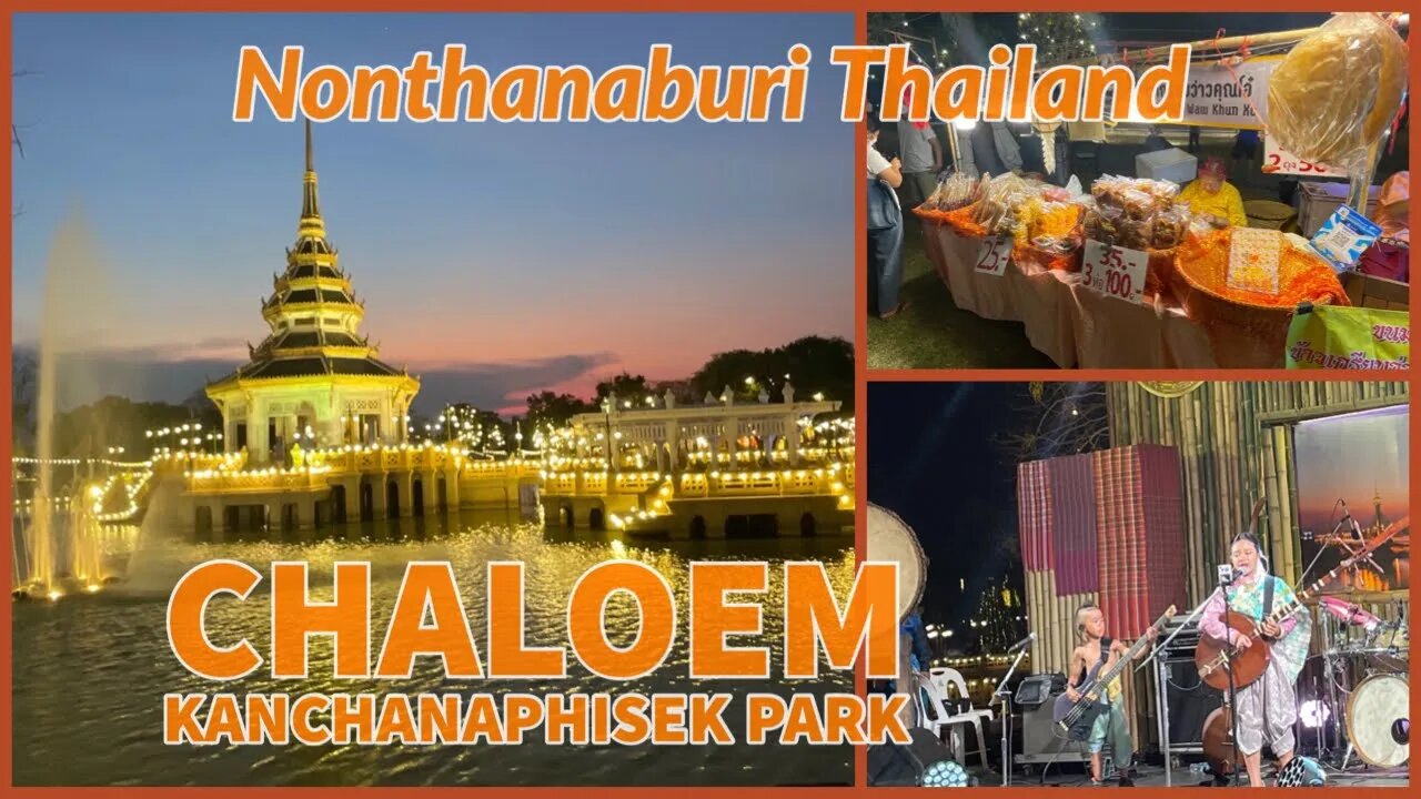 Night Market and Fair in Honor of King Rama III - Chaloem Kanchanaphisek Park - Thailand 2023