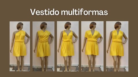 Vestido multiformas não precisa molde.