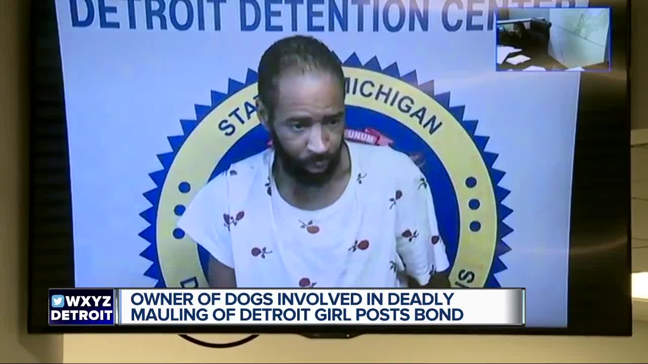 Bond reduced to $2K for dog owner charged with murder in mauling death of 9-year-old Detroit girl