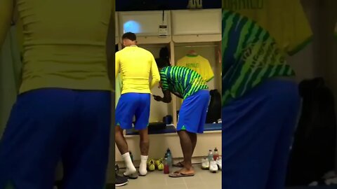 💚💛⚽️VESTIÁRIO DA SELEÇÃO BRASILEIRA É SÓ ANIMAÇÃO