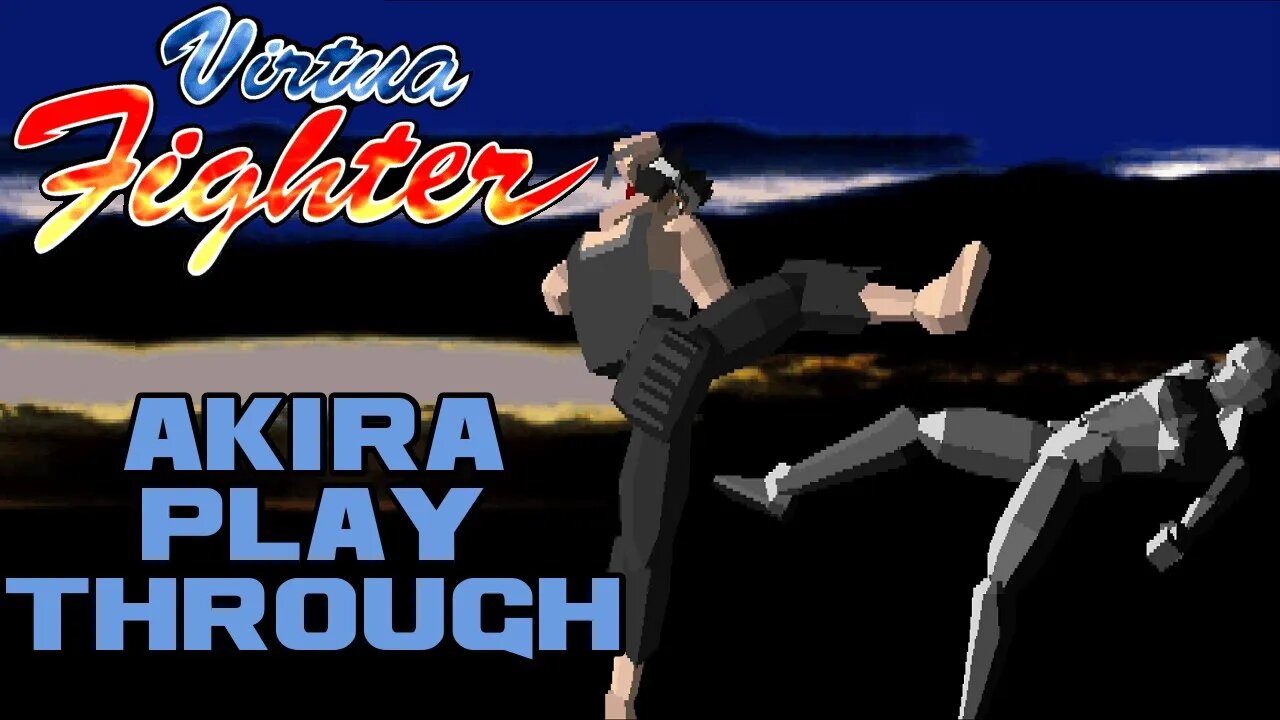 Virtua Fighter - Akira Playthrough - Sega Saturn 😎Benjamillion