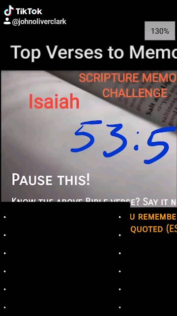 Top Verses To Memorize, Isaiah 53:5