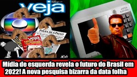 Mídia de esquerda revela o futuro do Brasil em 2022! A nova pesquisa bizarra da data folha