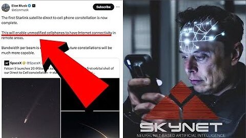 NO E"X"CAPE! STARLINK CAN NOW "ENABLE UNMODIFIED CELLPHONES" AS WE MOVE CLOSER TO SKYNET!