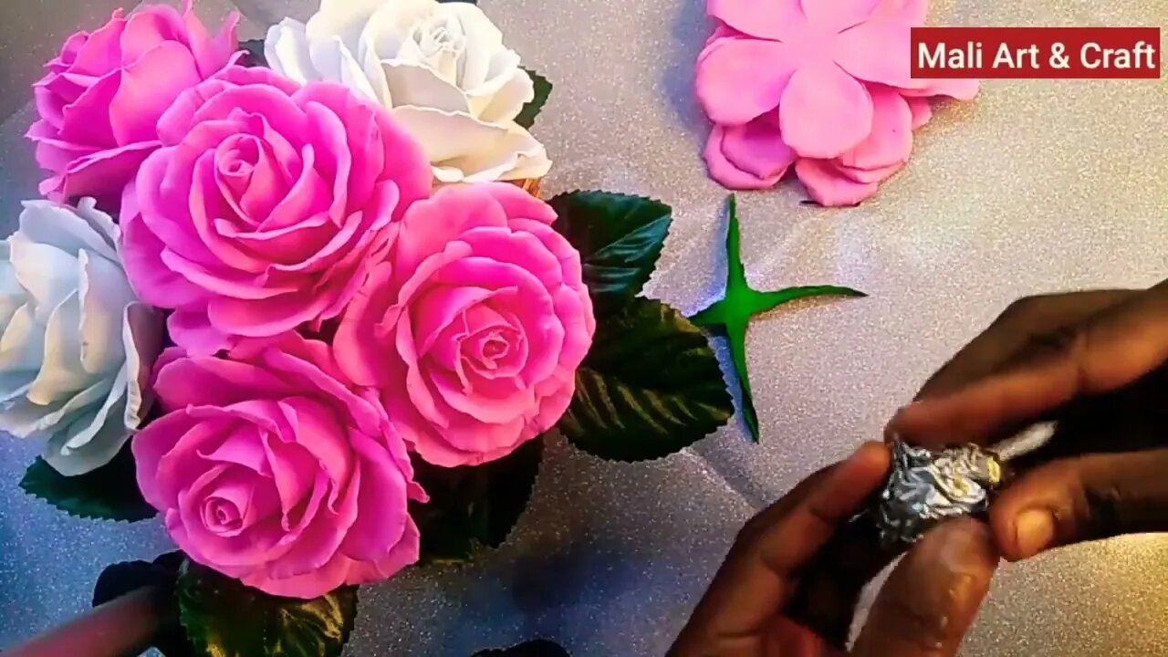 How to Make Foam Rose Flower