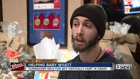 Fundraiser held for baby boy hurt in crash