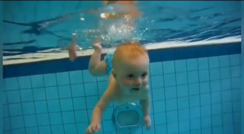 Amazing children's swimming