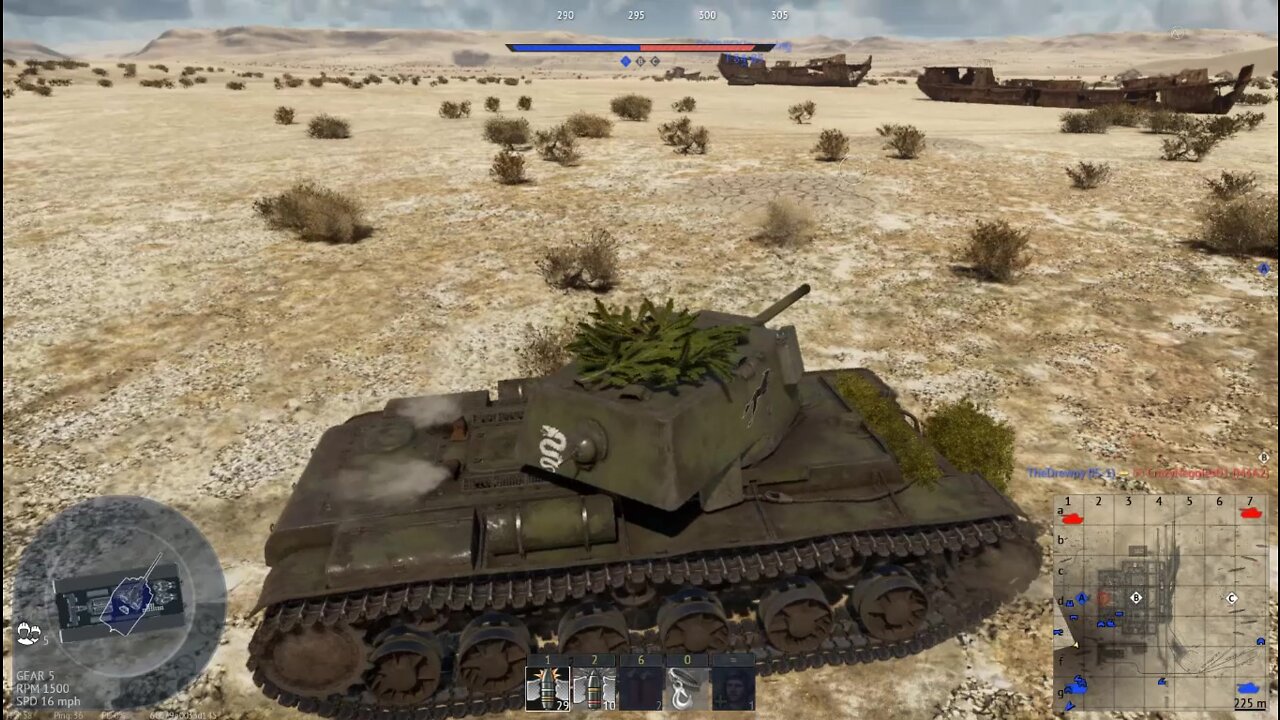 WAR THUNDER 4.3 RUSSIAN WE ROCK THE KV1 AT THE ARAL SEA