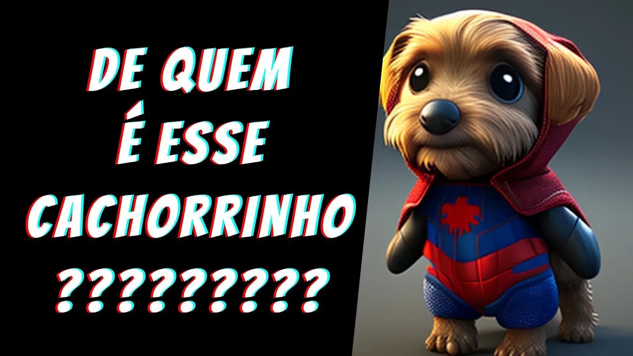 DE QUEM É ESSE CACHORRINHO🐕? 🦸‍♂️Versão Vingadores! 🦸‍♂️| Jogo das Perguntas