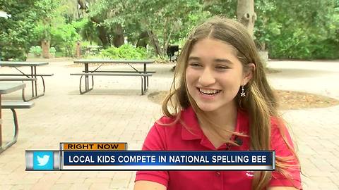 Karina Montoya is one of six local students competing in the Scripps National Spelling Bee