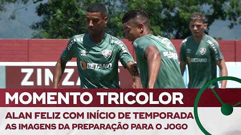 GANSO FAZ GOL DE LETRA NO TREINO; ALAN FELIZ COM A PRÉ-TEMPORADA: “VAI ME DAR MAIS GÁS”