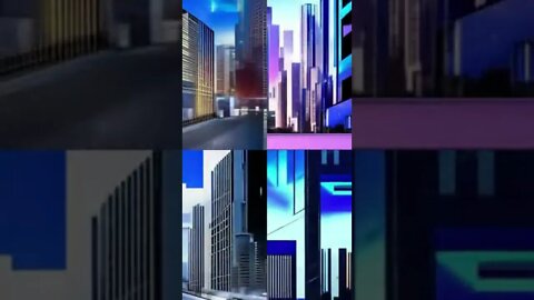 a modern city- art - #shorts #animation #art #anime #painting