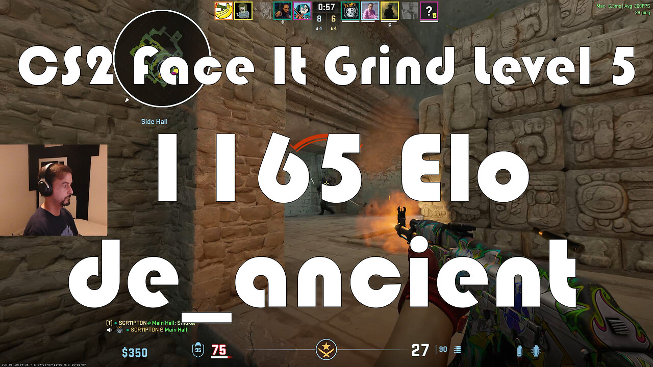 CS2 Face-It Grind - Face-It Level 5 - 1165 Elo - de_ancient