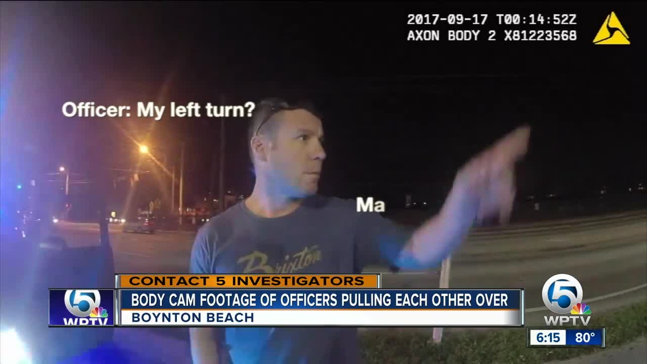 Caught on camera: Police major pulled over for speeding by Boynton Beach officer