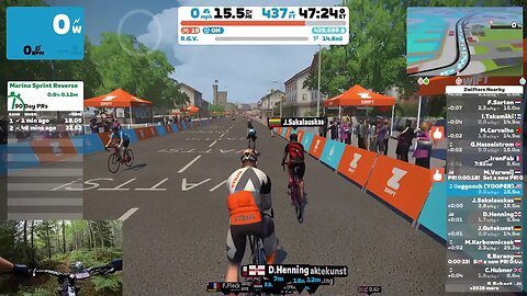 Zwift - R.G.V. in France + MUZIC