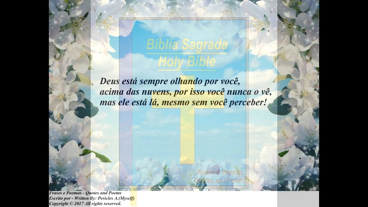 Deus está sempre olhando por você, acima das nuvens! [Frases e Poemas]
