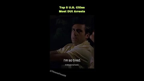 Top 5 U.S. Cities with the Most DUI Arrests #shorts