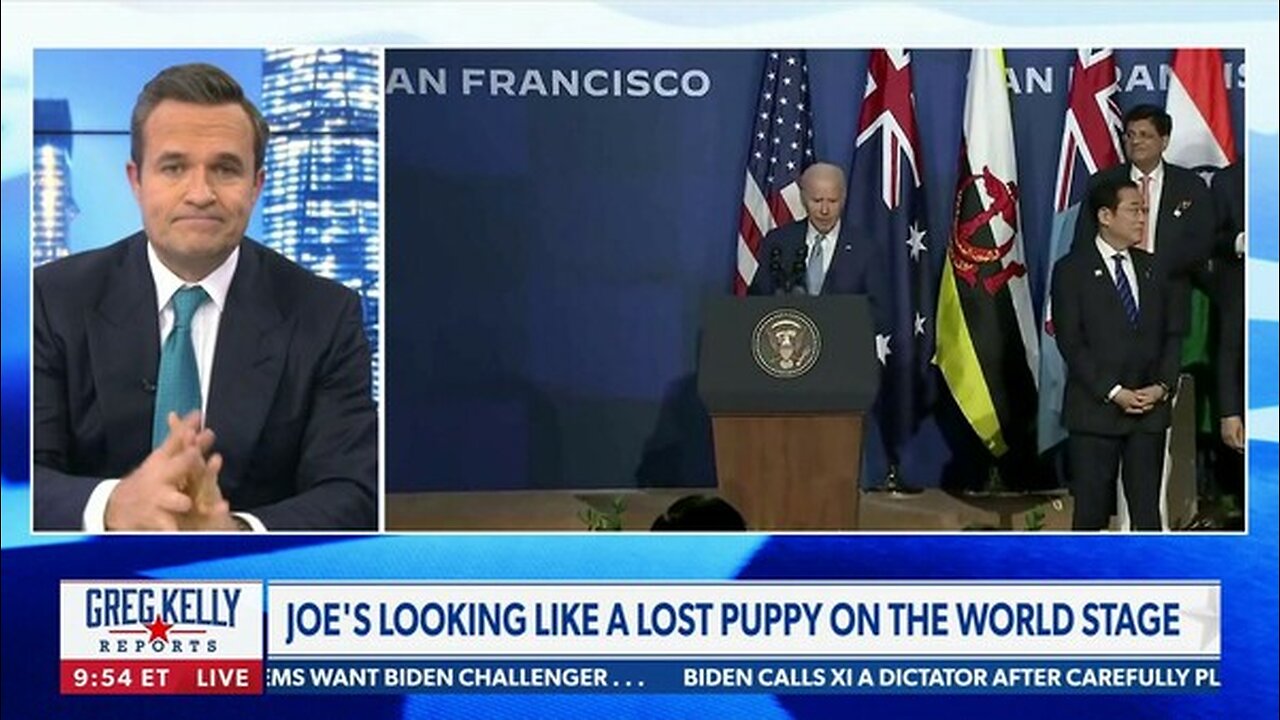 Joe's looking like a lost puppy on the world stage