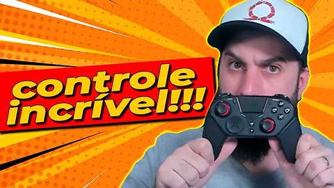 Esse controle de PS4 é incrível! E funciona no PS1, PS2, PS3, PC e Celular!