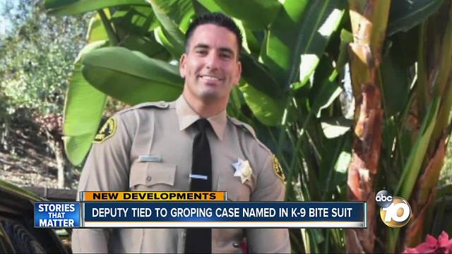 Deputy tied to groping case named in K-9 bite lawsuit