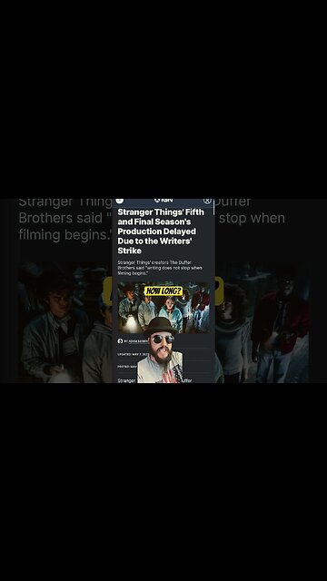 Stranger Things Season 5 DELAYED! #shorts #netflix #strangerthings #writersstrike