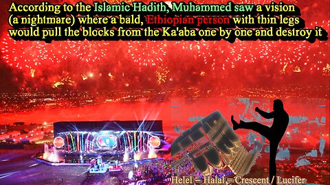 The Bow-Legged Jennifer Lopez Destroys Islam's Black Stone Idol, The Kaaba of Mecca