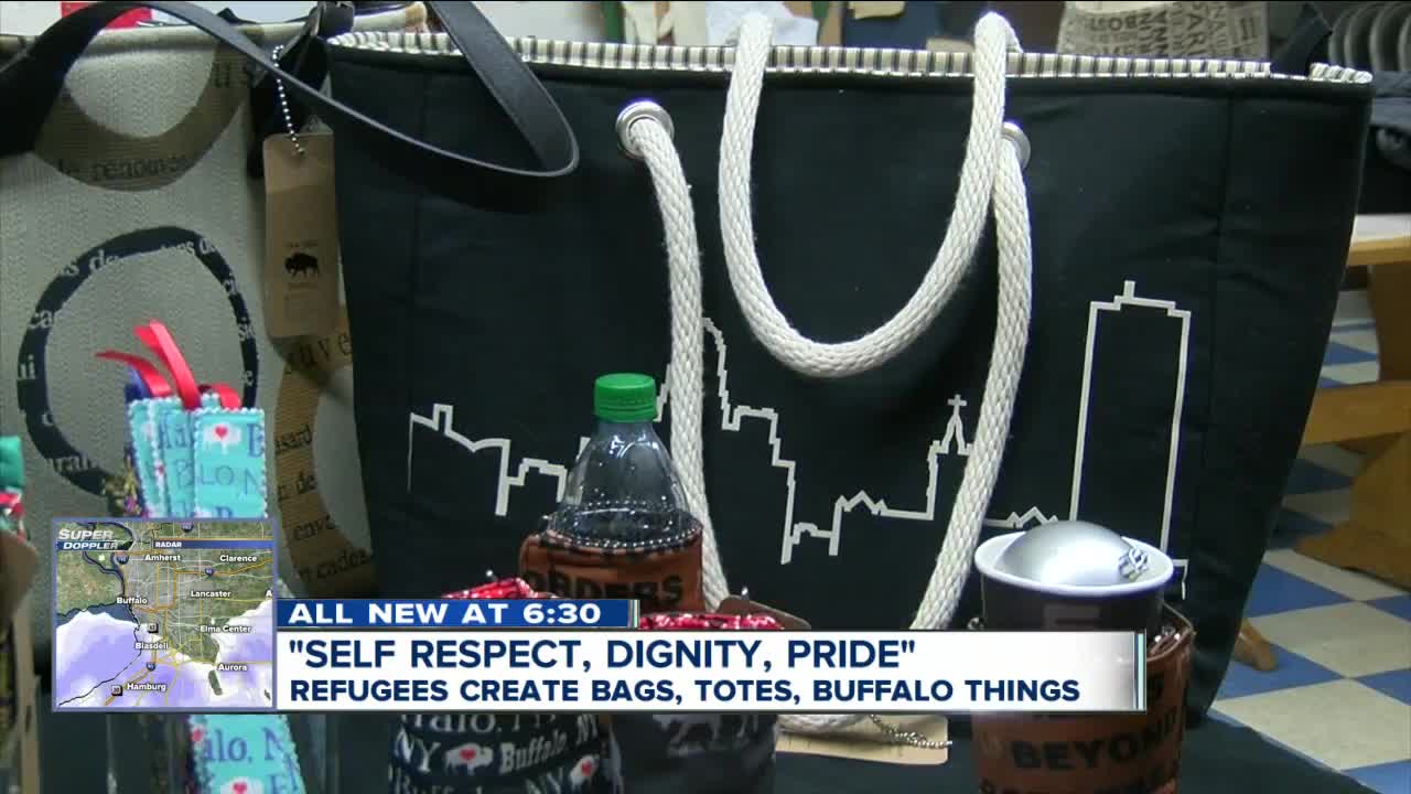 Stitching together the refugee community in the Queen City, Sew Redi Buffalo creates totes