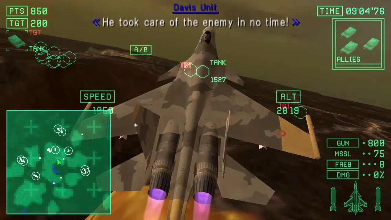 Ace Combat X Skies of Deception: Mission 4 (5A in game): Hard Difficulty - No Commentary