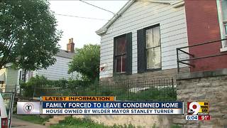 Family forced to leave condemned home