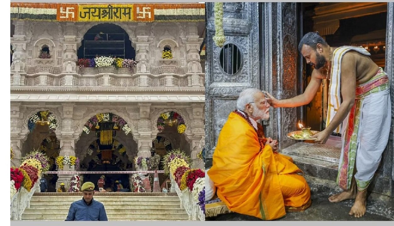 History unfolds in Ayodhya: PM Modi performs Pran-Pratishtha of Shri Ram