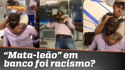 Caso de negro que tomou “mata-leão” em banco diante da filha causa revolta