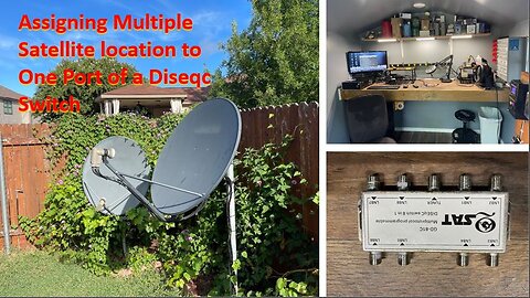 Programming multiple satellite locations from an HH motor into an diseqc switch.
