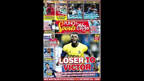 Today's Newspapers... Headlines of all Nigerian Newspapers.