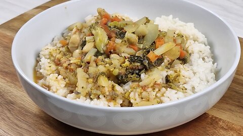 It's so delicious that I make it every weekend! Dinner with broccoli and beans!