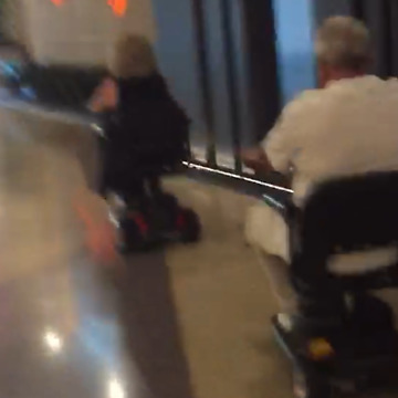 A Scooter Gets Rear-Ended By Another Scooter