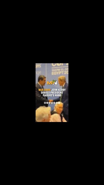War Hawk John Kerry Shakes President Maduro's Hand
