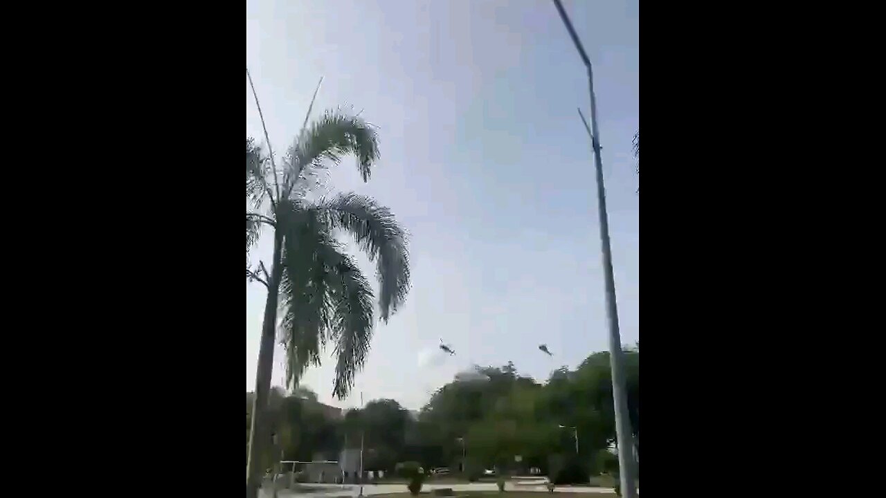 Two military helicopters collided during a rehearsal for a parade in honor of the 90th anniversary