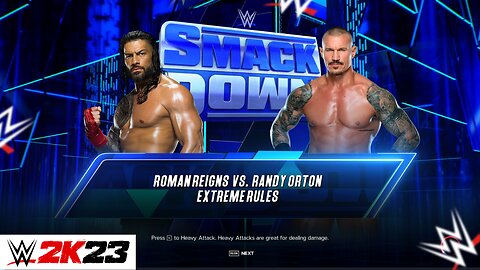 Roman Reigns vs Randy Orton: Full Match Smack Down: WWE2K23 | PC Gaming | WWE | WWE Live| W Series