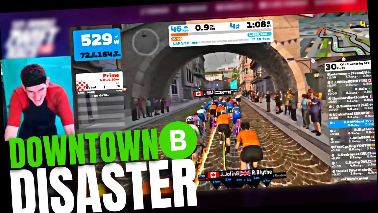 Pretend B-Cat Racer - Zwift Race on Downtown Dolphin!