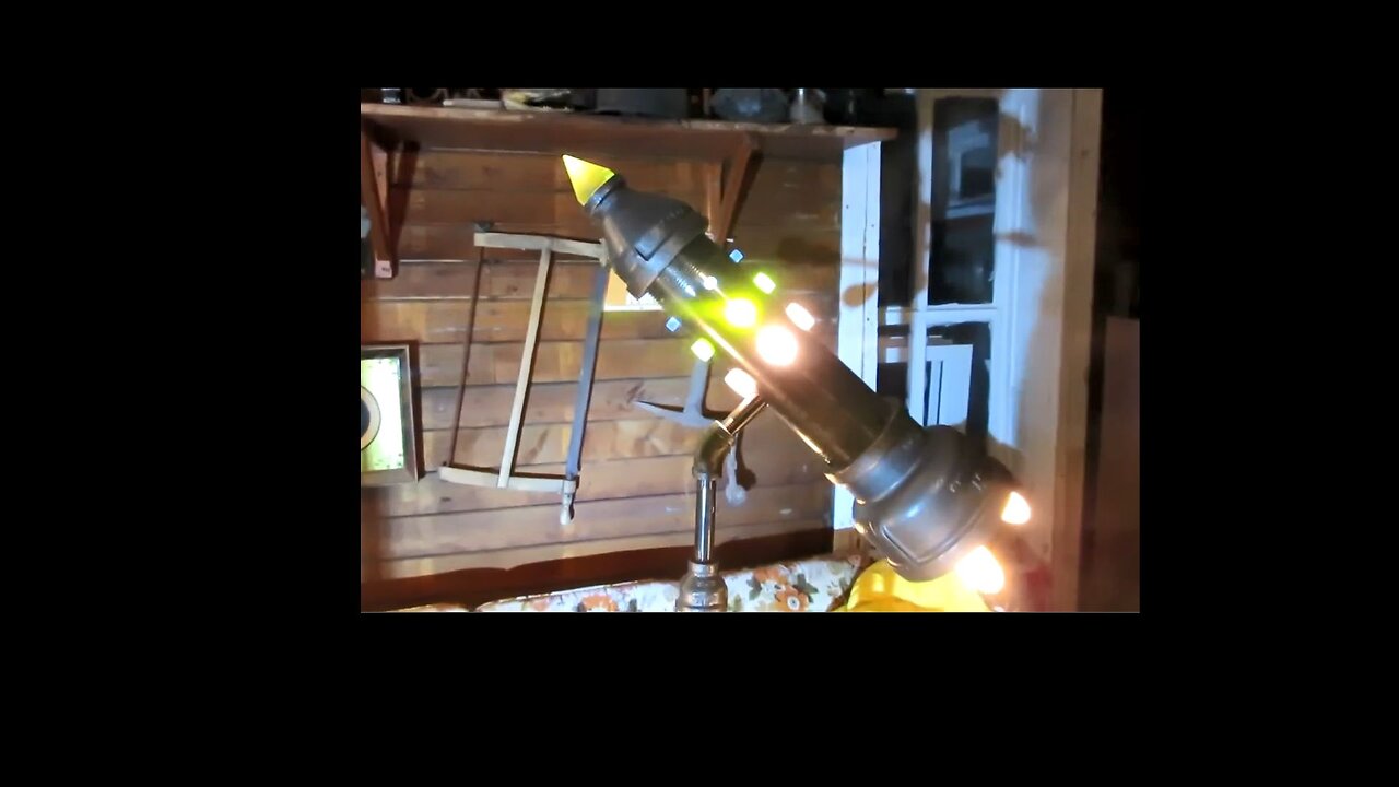 Rocket Satellite Lamp. The Future on a Table